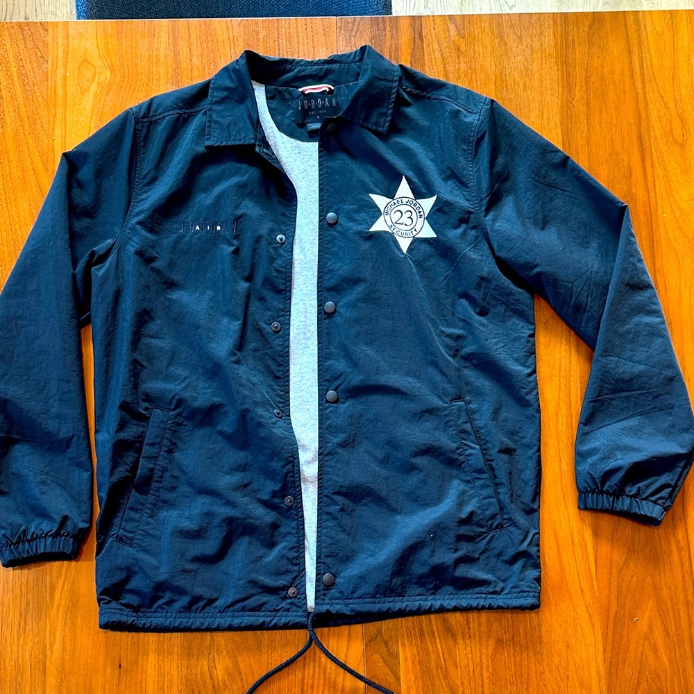 Jordan Security Black Coach Jacket 
Size medium
